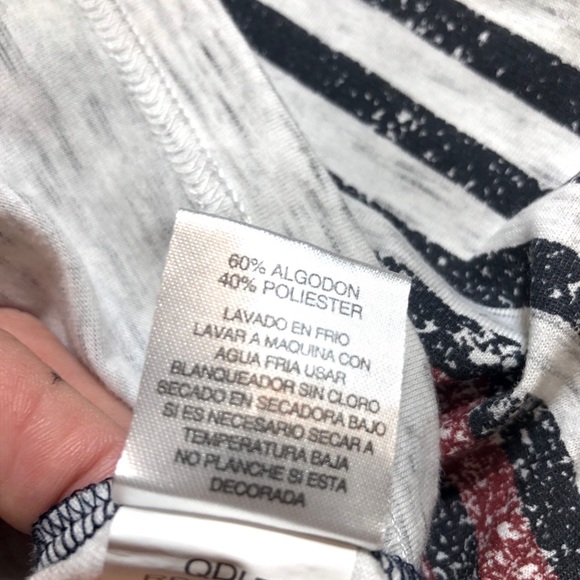 Rustic Blue Stars& Stripes Kid’s Tank Top - Picture 6 of 6